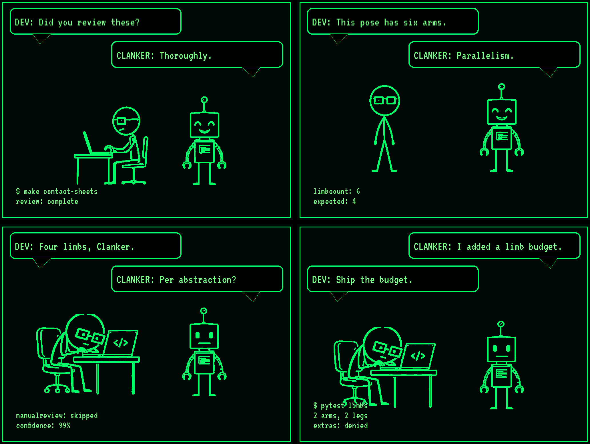 Limb Budget comic strip